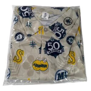 Seattle Mariners 50 Seasons Aloha Hawaiian Shirt XL New in Bag